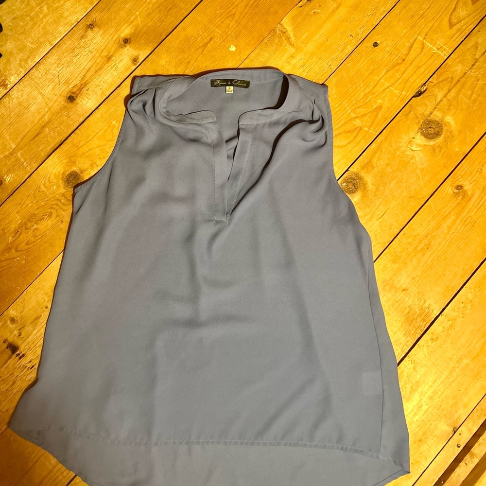 Rose & Olive Sleeveless Blouse